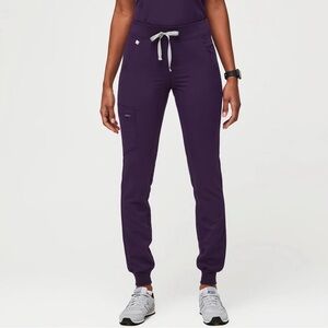 FIGS Zamora Jogger Scrub Pants - Purple Jam S